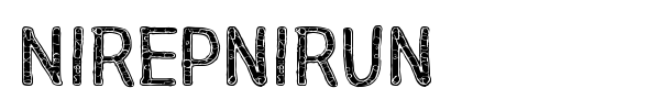 Nirepnirun font preview